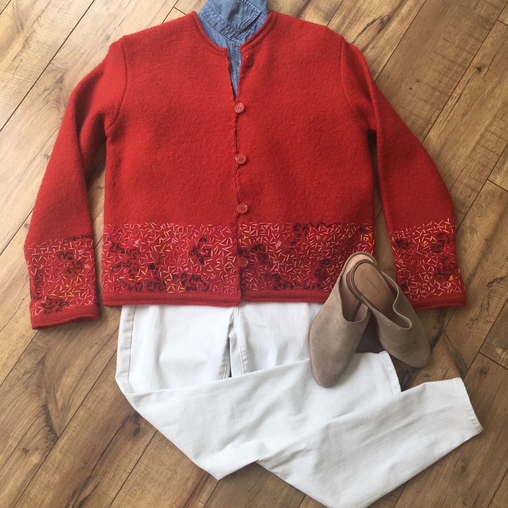 Sigrid Olsen Boiled Wool Sweater